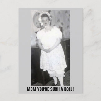 MOTHER'S DAY DOLL POSTCARD