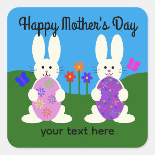 Mother's Day Easter Bunny #7 Stickers