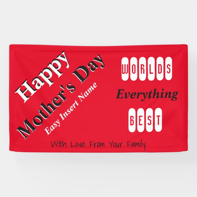 Mothers Day Easy Tailor Banner (Horizontal)