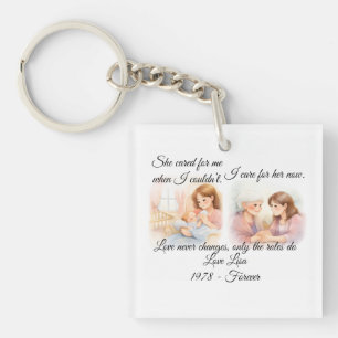 Mother's Day Elders Care Throw Pillow Key Ring