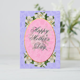 Mother's Day Elegant Vintage Beautiful Thank You Card