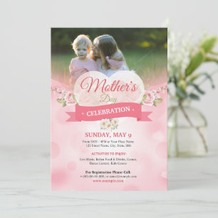 Mothers Day Event Invitation Flyer Template