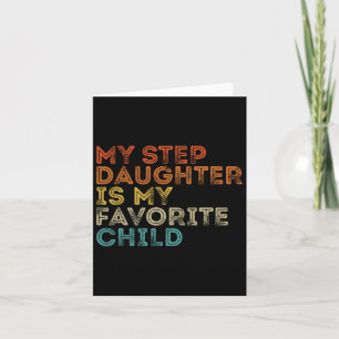 Mothers Day Fathers Day Dad Mum Shirts Step Childs Card