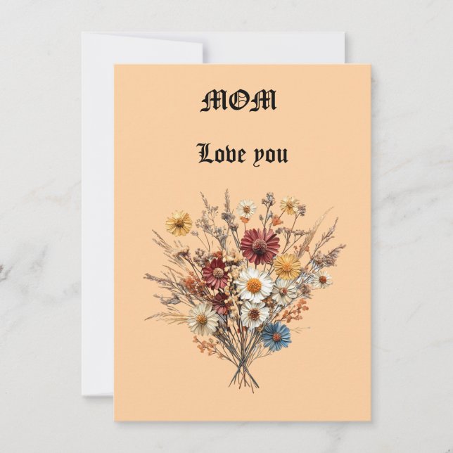 Mother's day Flat Card (Front)