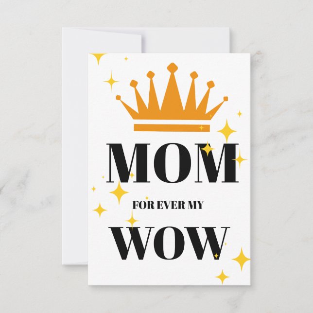 Mothers Day Flat Thank You Card (Front)