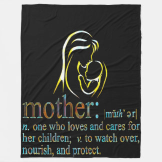 Mother's day fleece blanket