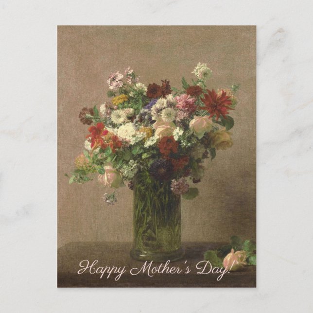 Mother's Day - Floral Bouquet | French Fine Art Postcard (Front)
