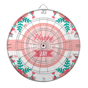 mothers day floral dartboard