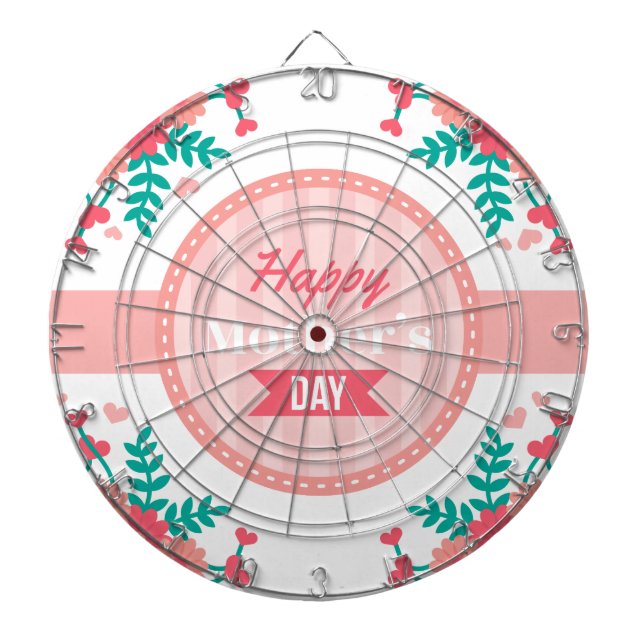 mothers day floral dartboard (Front)