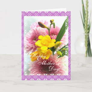 Mother's Day flower bouquet Card