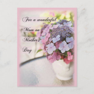 Mother's Day Flower on Table Postcard