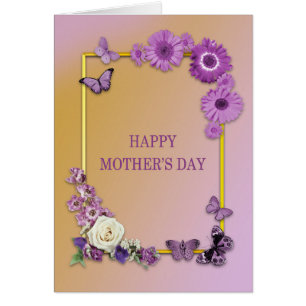 Mothers Day Flowers and Butterflies