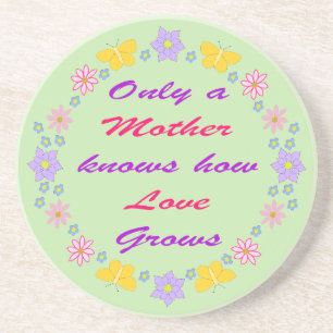Mothers Day Flowers and Butterflies Coaster