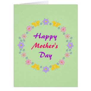 Mothers Day Flowers and Butterflies Custom
