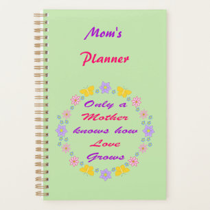 Mothers Day Flowers and Butterflies Custom Planner