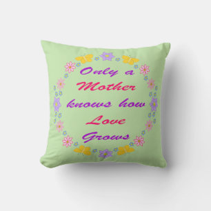Mothers Day Flowers and Butterflies Double Sided Cushion