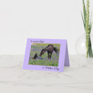 Mother's Day for Aunt Mare & Foal Photo Note Card