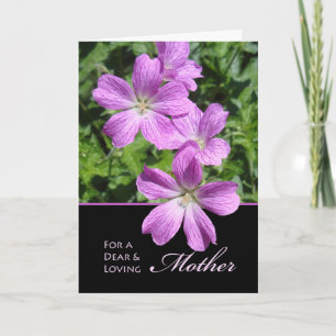 Mother's Day for Mum Purple Lavender Flowers Card