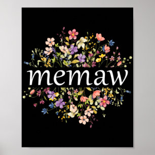 Mothers Day For Mum Wildflower Floral Women#39; #3 Poster