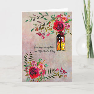 Mother's Day for my Daughter Elegant Floral Card