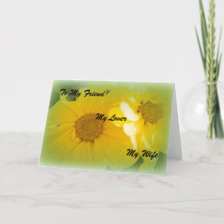 Mother's Day For My Wife Card