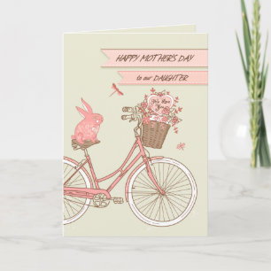 Mother's Day for Our Daughter Bicycle w/Flowers Card