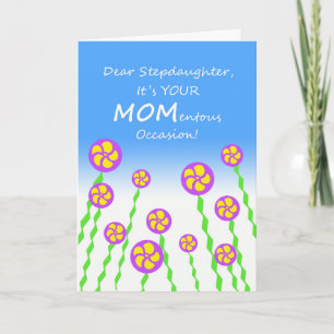 Mother's Day for Stepdaughter, MOMentous Occasion Card