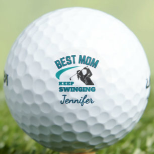 Mother's Day for the Best Mum - Turquoise Elegant Golf Balls