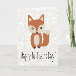 Mother's Day Fox Greeting Card