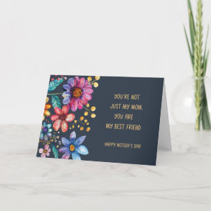 Mother's Day Fun Whimsical Floral Design Card