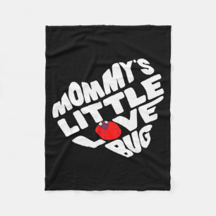 Mothers Day Funny Cute Graphic Mommy Valentines Da Fleece Blanket