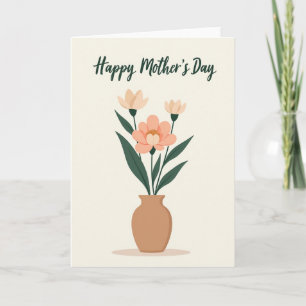 Mothers Day Garden Illustration Card