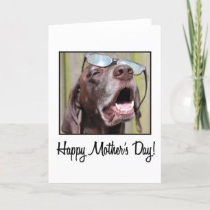 mother's day german pointer card