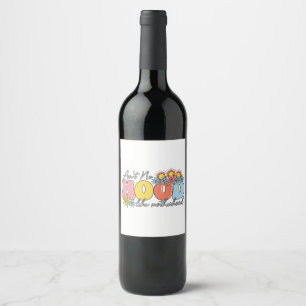 Mother's Day Gift Ain't No Hood Like Motherhood Wine Label