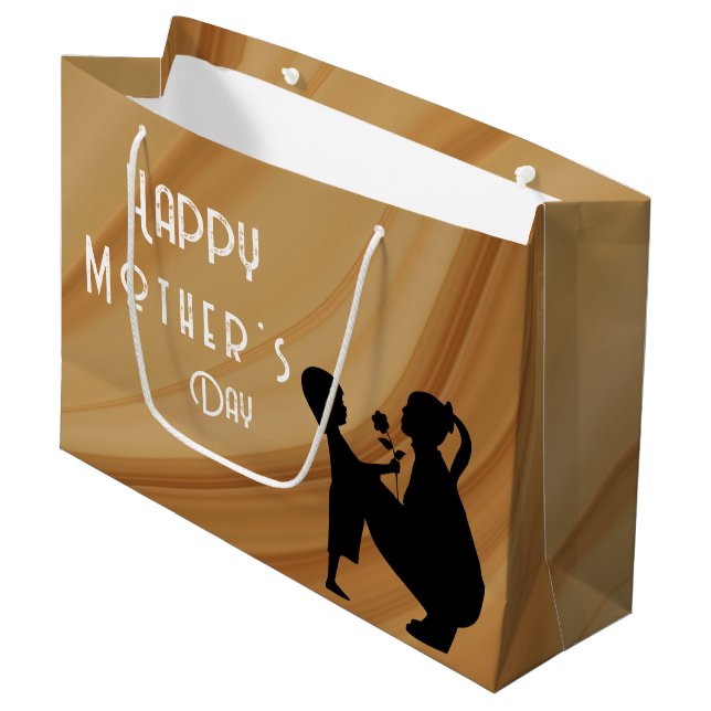 Mother's day Gift Bag - Small, Glossy (Front Angled)