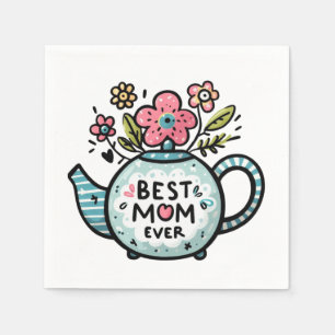 Mother's Day Gift Best Mum Ever Napkin