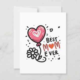 Mother's Day Gift | Best Mum Ever Postcard