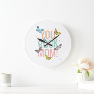 Mothers Day Gift, Birthday Gift for Mum, New Mum Large Clock