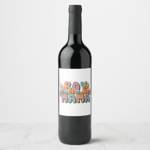 Mother's Day Gift Boy Mama Wine Label