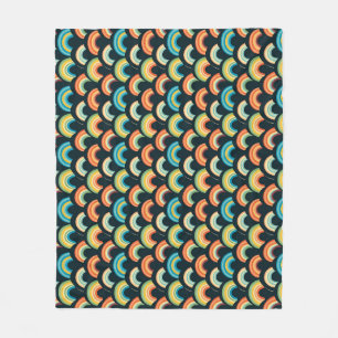 Mother's Day Gift Colourful Rainbow Fleece Blanket