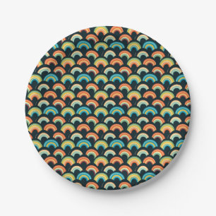 Mother's Day Gift   Colourful Rainbow Paper Plate
