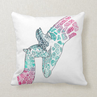 Mother's Day Gift Cushion - Giraffe and Baby