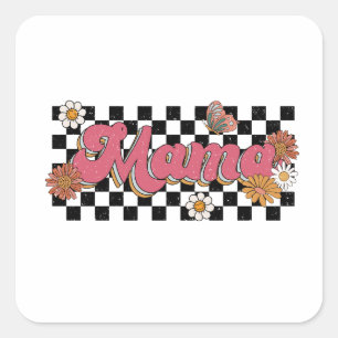 Mother's Day Gift Flower Mama Square Sticker