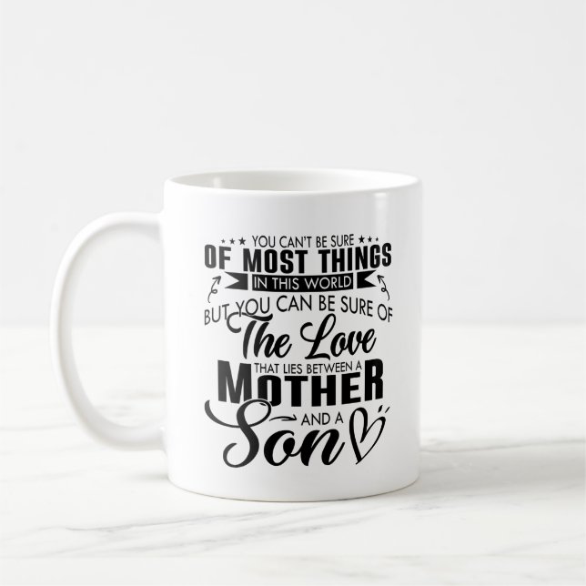 Mother's Day Gift For Mom And Son Coffee Mug (Left)