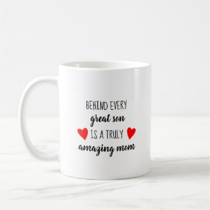 Mothers Day Gift from Son Love Mom Mommy Quote Coffee Mug