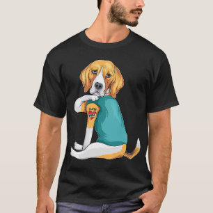 Mother's Day gift funny dog Mum Beagle i love mum  T-Shirt