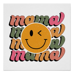 Mother's Day Gift Happy Mama Poster