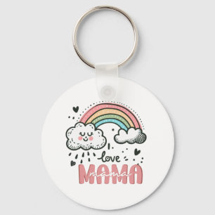 Mother's Day Gift   I Love Mama Key Ring