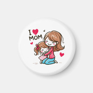 Mother's Day Gift I Love Mum Magnet