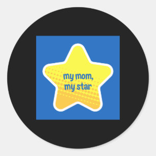 Mother's Day Gift I My Mum Classic Round Sticker